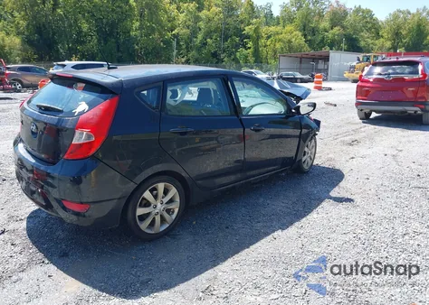 2012 Hyundai Accent Gls/Gs/Se z USA, uszkodzony, nr VIN KMHCU5AE5CU005843